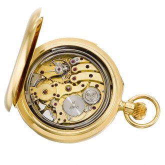 Swiss repeating carillon watch playing Hymne National Circa 1922