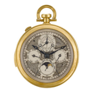 French/Swiss repeating perpetual calendar chronograph Circa 1931