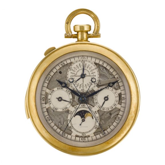 French/Swiss repeating perpetual calendar chronograph Circa 1931 French/Swiss repeating perpetual calendar chronograph Circa 1931