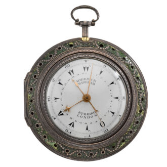English silver quarter repeating center seconds Circa 1796