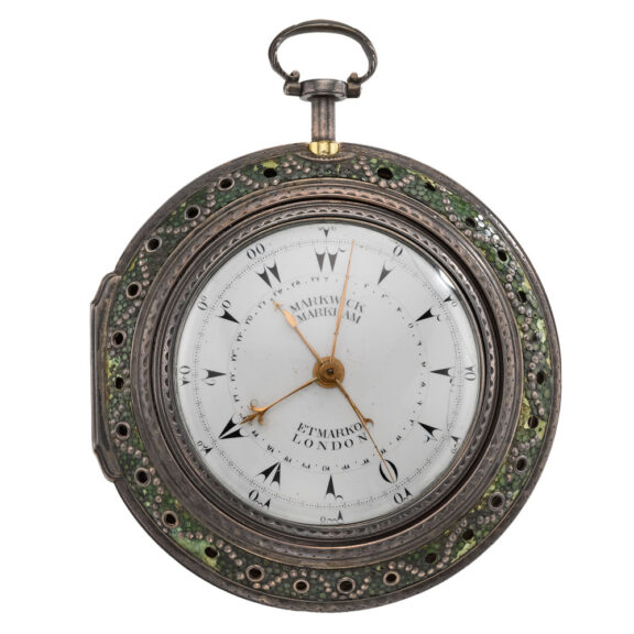 English silver quarter repeating center seconds Circa 1796 English silver quarter repeating center seconds Circa 1796