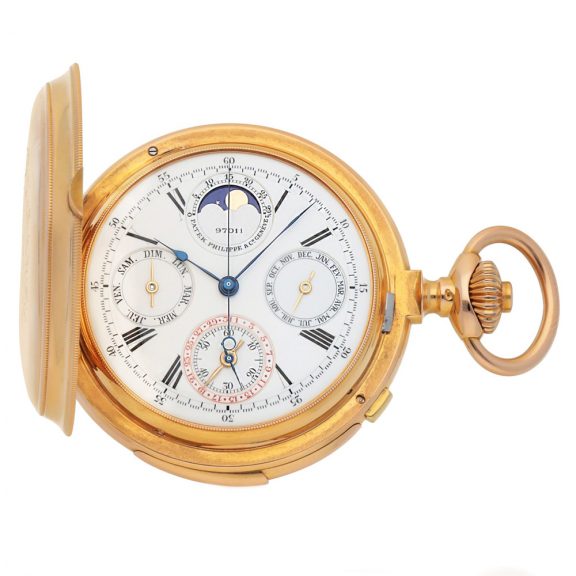 Swiss gold chronograph with perpetual calendar Circa 1892