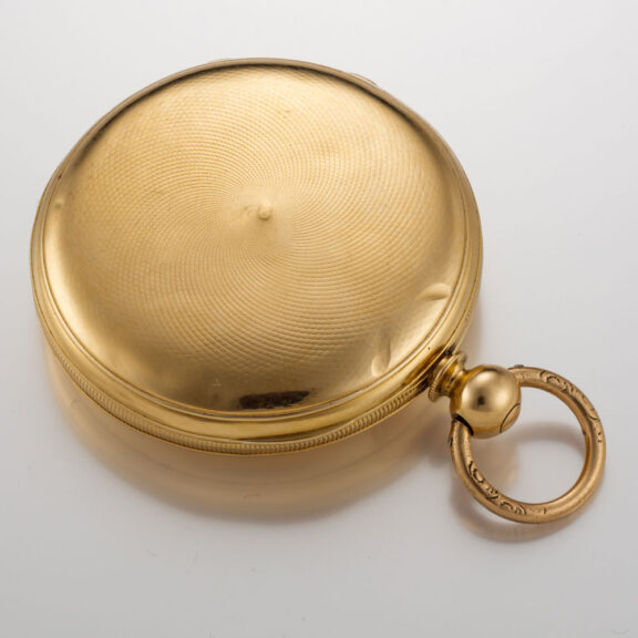 A Swiss lever watch with two colour gold dial Circa 1850 A Swiss lever watch with two colour gold dial Circa 1850