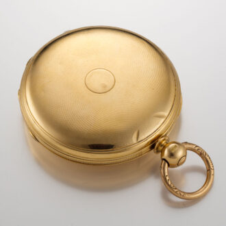 A Swiss lever watch with two colour gold dial Circa 1850