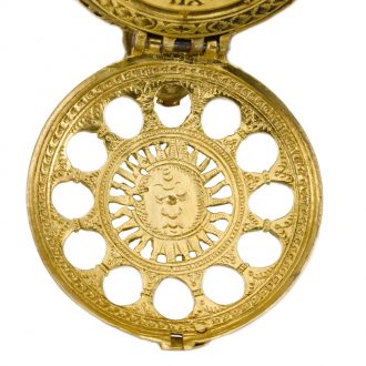 German stack-freed gilt metal Renaissance clock watch Circa 1580