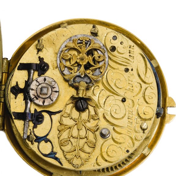 Rare German gold and enamel verge pendant watch Circa 1680 Rare German gold and enamel verge pendant watch Circa 1680