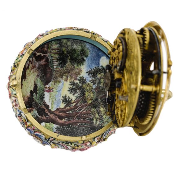 Rare German gold and enamel verge pendant watch Circa 1680 Rare German gold and enamel verge pendant watch Circa 1680