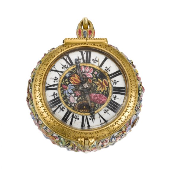 Rare German gold and enamel verge pendant watch Circa 1680 Rare German gold and enamel verge pendant watch Circa 1680