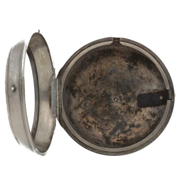 Rare Dutch silver pair cased sun and moon watch Circa 1720 Rare Dutch silver pair cased sun and moon watch Circa 1720