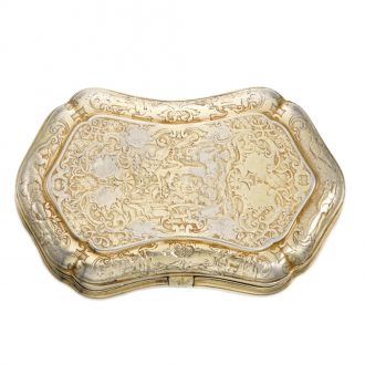 Bohemian snuff box with concealed verge watch Circa 1740