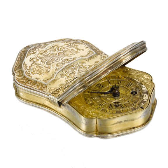 Bohemian snuff box with concealed verge watch Circa 1740 Bohemian snuff box with concealed verge watch Circa 1740