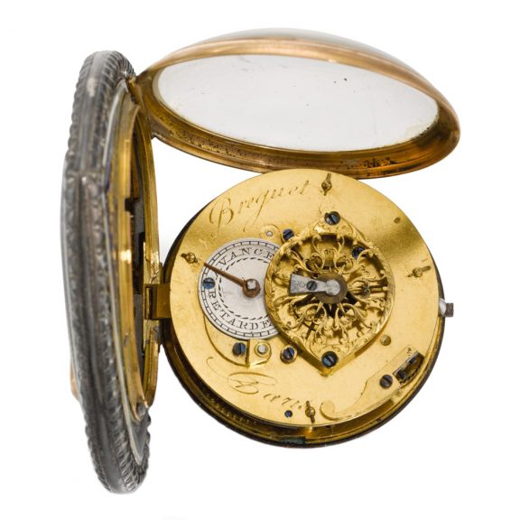 French gold and silver enamel heart-form watch Circa 1820 French gold and silver enamel heart-form watch Circa 1820