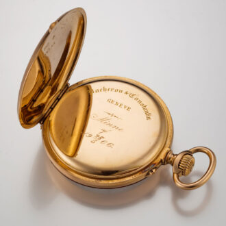 A Swiss Vacheron et Constantin gold open face watch Circa 1906