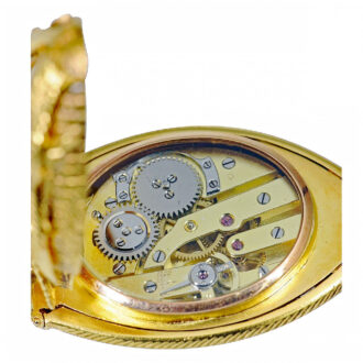 Swiss gold, enamel and diamond set scarab form watch Circa 1870