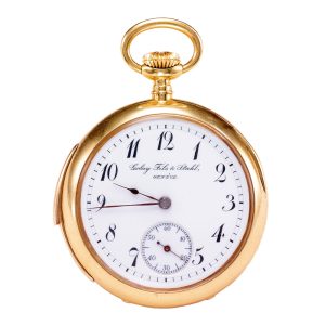 Swiss small yellow gold minute repeating watch Circa 1910