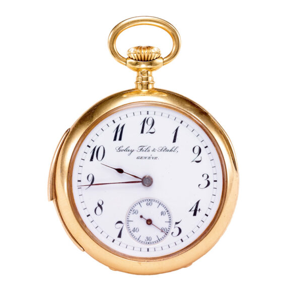 Swiss small yellow gold minute repeating watch Circa 1910