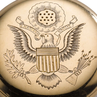 American 14 carat gold lever presentation watch Circa 1912