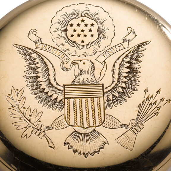 American 14 carat gold lever presentation watch Circa 1912 American 14 carat gold lever presentation watch Circa 1912