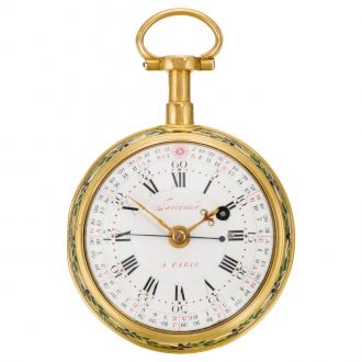 French dumb repeating astronomical pocket watch Circa 1780
