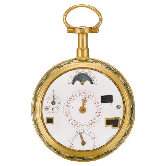 French dumb repeating astronomical pocket watch Circa 1780 French dumb repeating astronomical pocket watch Circa 1780