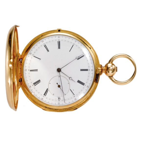 Swiss 18k gold independent seconds watch Circa 1850