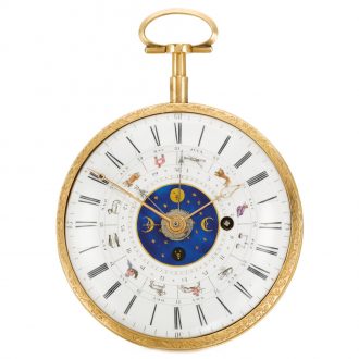 Swiss astronomical world time watch with 24 world locations Circa 1790