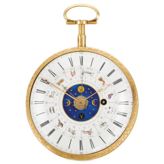 Swiss astronomical world time watch with 24 world locations Circa 1790 Swiss astronomical world time watch with 24 world locations Circa 1790