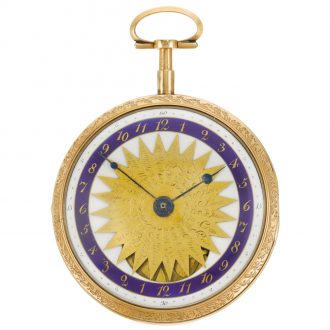 Swiss astronomical world time watch with 24 world locations Circa 1790