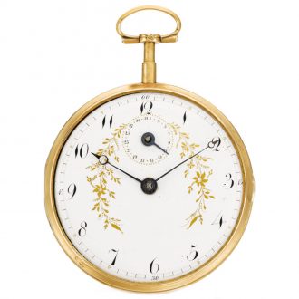 French gold astronomical watch with signs of the zodiac Circa 1800