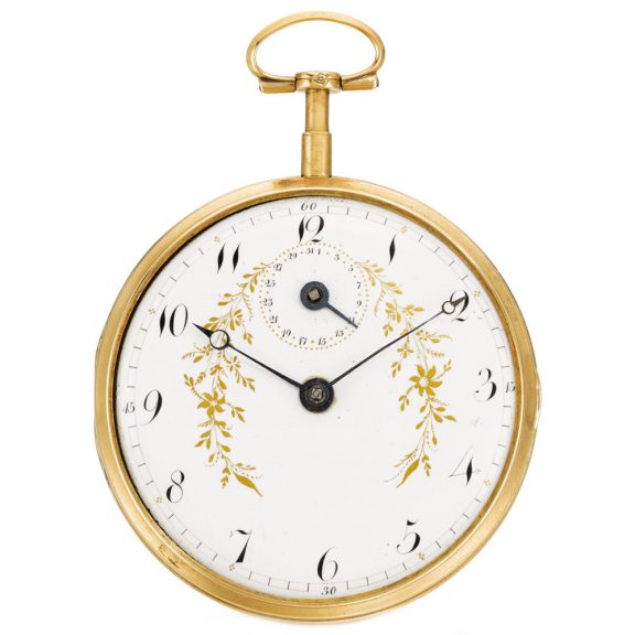 French gold astronomical watch with signs of the zodiac Circa 1800 French gold astronomical watch with signs of the zodiac Circa 1800