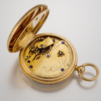 An English chronometer watch with power reserve Circa 1872