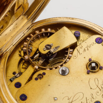 An English chronometer watch with power reserve Circa 1872