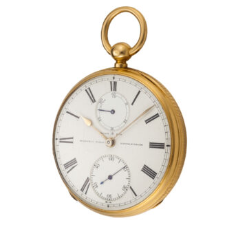 An English chronometer watch with power reserve Circa 1872