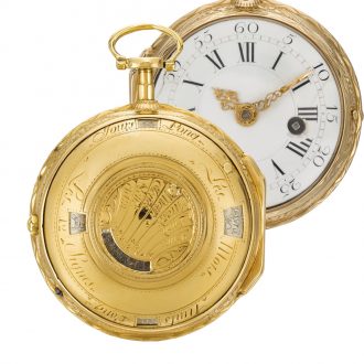 Rare early German astronomical verge pocket watch Circa 1790