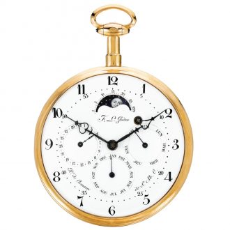 French 18K rose gold complicated coach watch Circa 1790