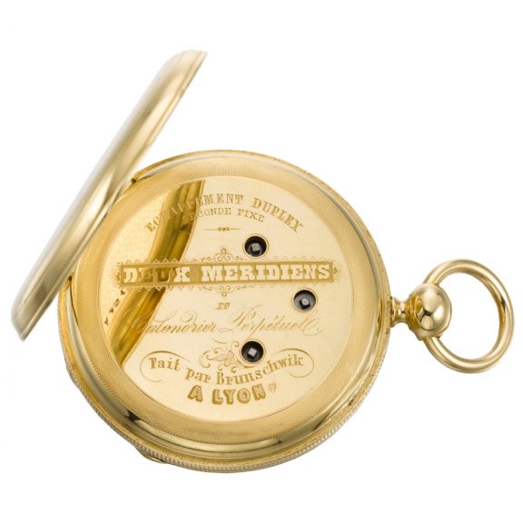 French two-time zone watch with centre seconds Circa 1870 French two-time zone watch with centre seconds Circa 1870