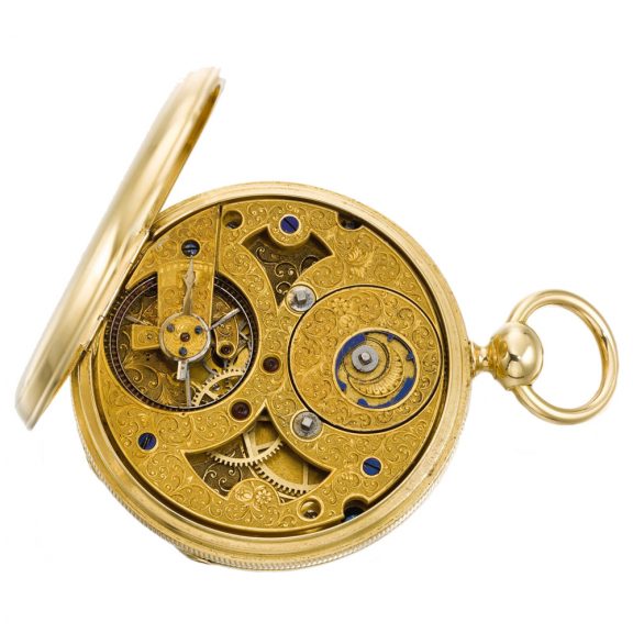 French two-time zone watch with centre seconds Circa 1870 French two-time zone watch with centre seconds Circa 1870