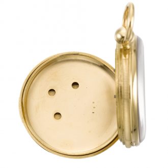 French two-time zone watch with centre seconds Circa 1870