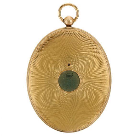 Swiss oval pocket watch with Réaumur thermometer Circa 1884 Swiss oval pocket watch with Réaumur thermometer Circa 1884