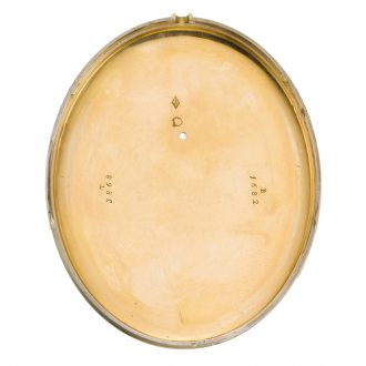 Swiss oval pocket watch with Réaumur thermometer Circa 1884