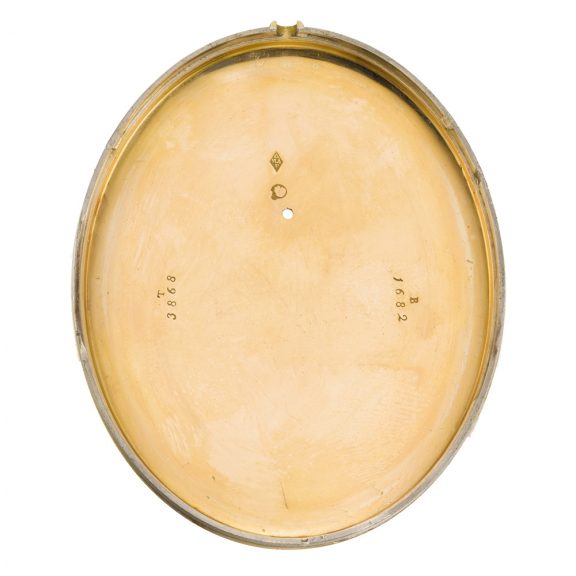 Swiss oval pocket watch with Réaumur thermometer Circa 1884 Swiss oval pocket watch with Réaumur thermometer Circa 1884
