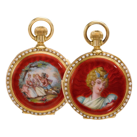 Swiss lady's 18k gold minute repeating watch Circa 1900