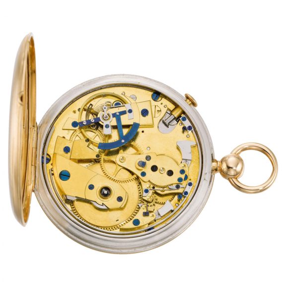 French platinum and gold quarter repeating watch Circa 1822 French platinum and gold quarter repeating watch Circa 1822