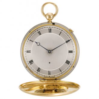 French platinum and gold quarter repeating watch Circa 1822