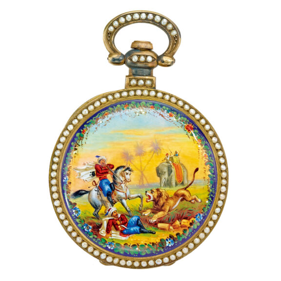 Swiss pair of complementary silver gilt watches Circa 1860 Swiss pair of complementary silver gilt watches Circa 1860