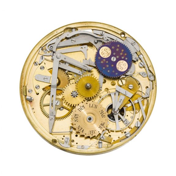 French quarter repeating calendar watch with moon phase Circa 1796 French quarter repeating calendar watch with moon phase Circa 1796