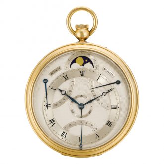 Swiss gold astronomical watch with perpetual calendar Circa 1960