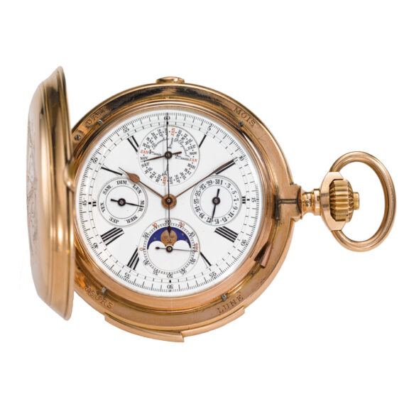 Swiss repeater chronograph perpetual calendar Circa 1900