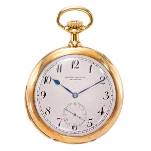 Swiss gold open faced minute repeating watch Circa 1900
