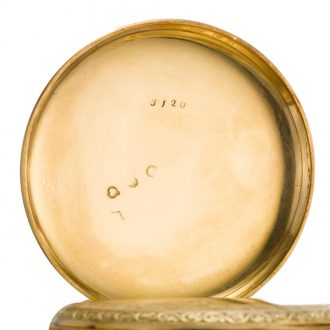 French lever perpetual à toc watch with wind indication Circa 1820